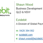 Ezidebit contact Shaun Wood